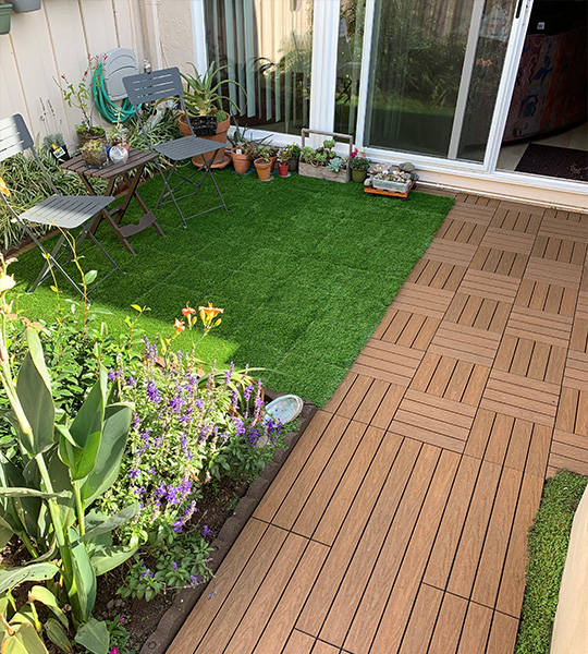 NewTechWood-deck tiles